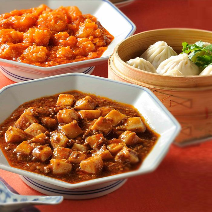 四川飯店監修 中華3品セット（麻婆豆腐・エビチリ・小籠包)｜おとなの
