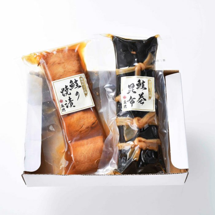 鮭巻昆布・秋鮭の焼漬セット